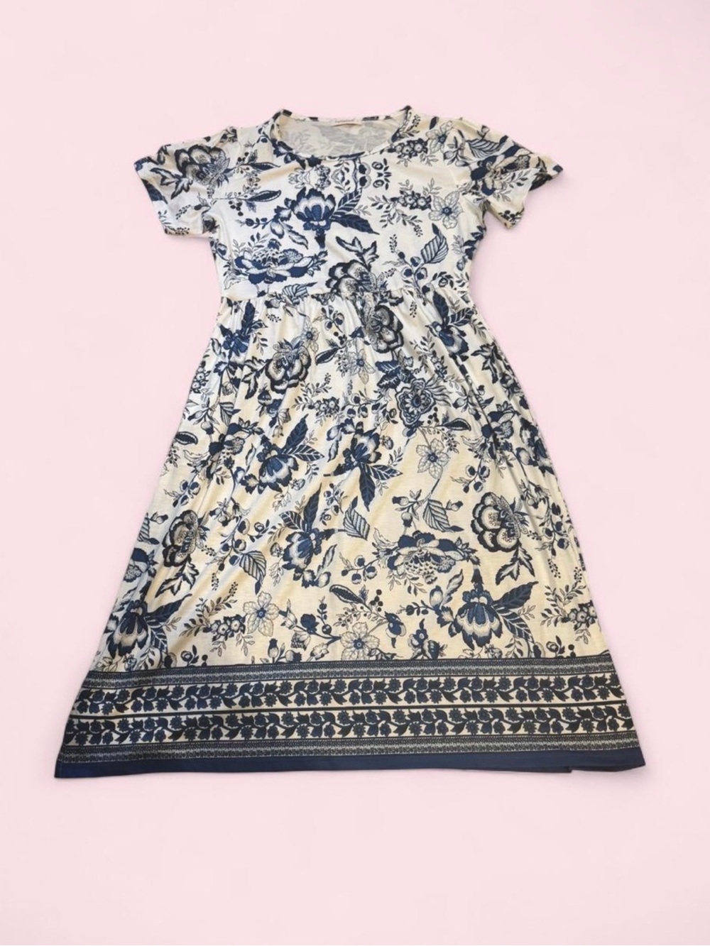 Fantaslook blue floral print dress #floraldress #summerdress #large